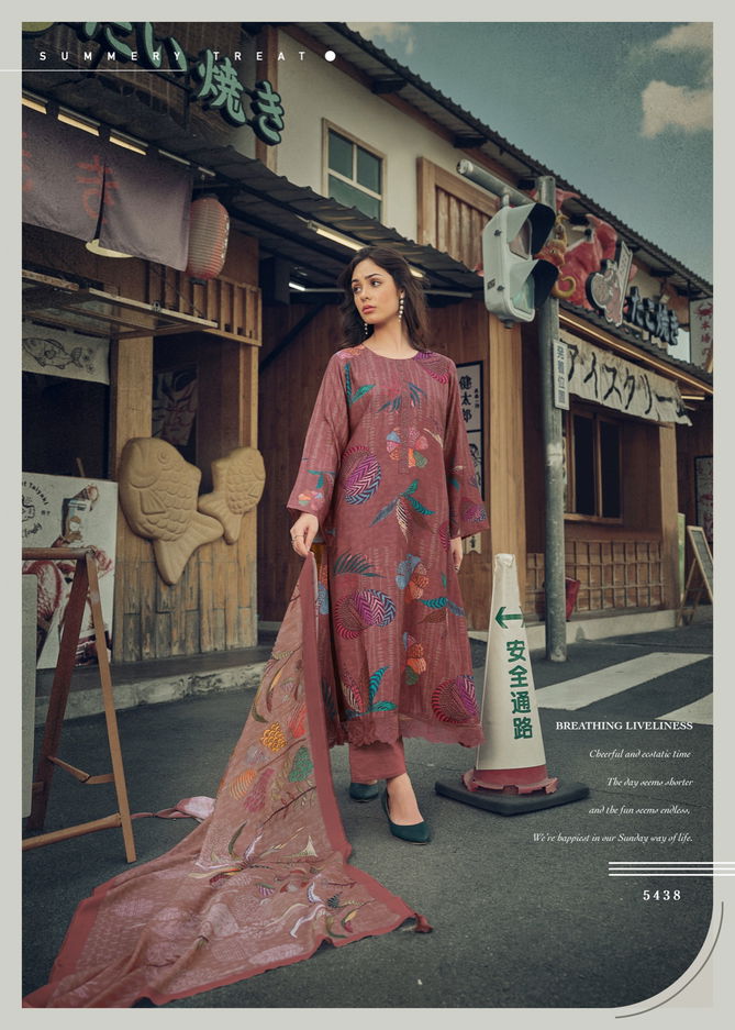 Summet Bloom By Prm 5433 To 5440 Printed Dress Material Wholesale Clothing Distributors In India